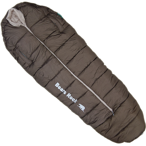 マミー型センタージッパー寝袋-34℃ FX-453G - Bears Rock:寝袋・テント 